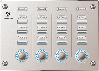 Панель управления с ручками и кнопками